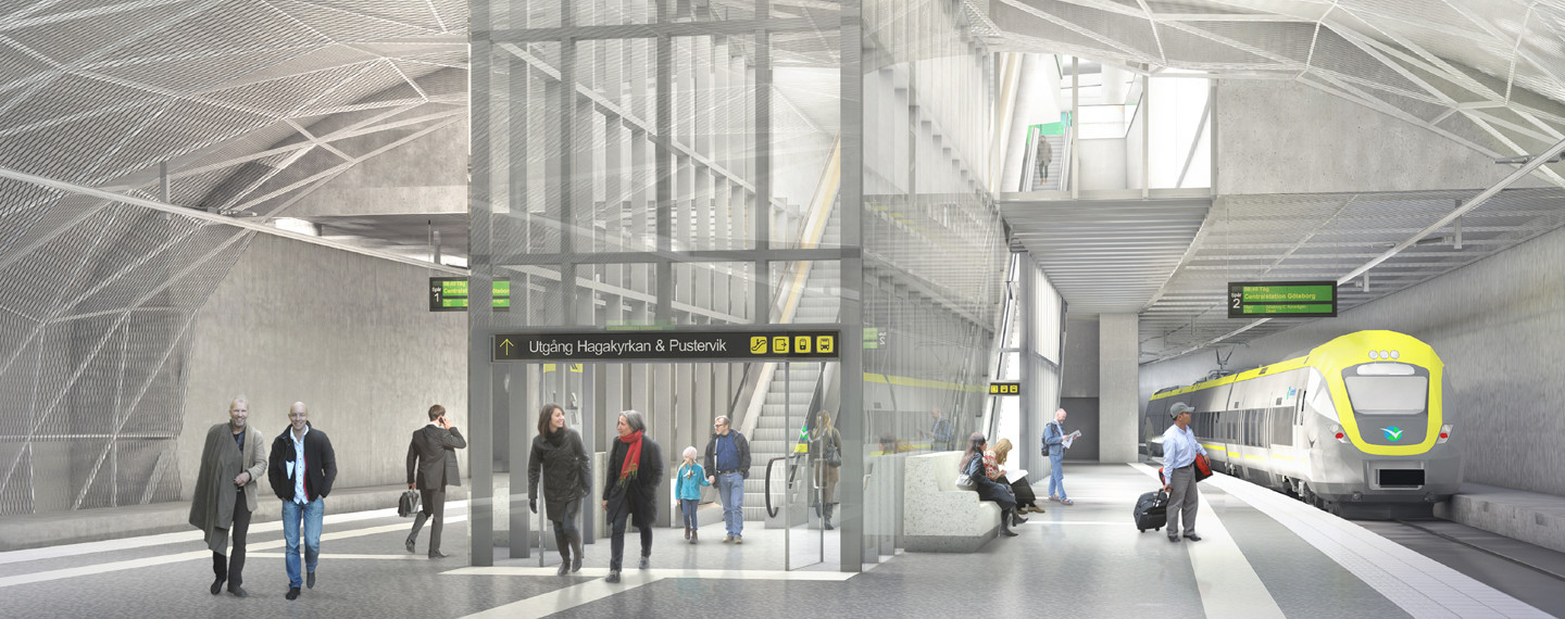 Västlänken Station Haga - Projektfakta