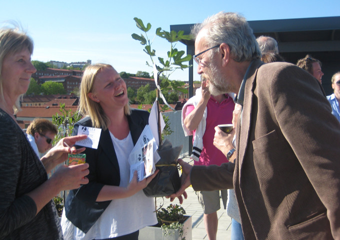 Terrass ovanför citybruset