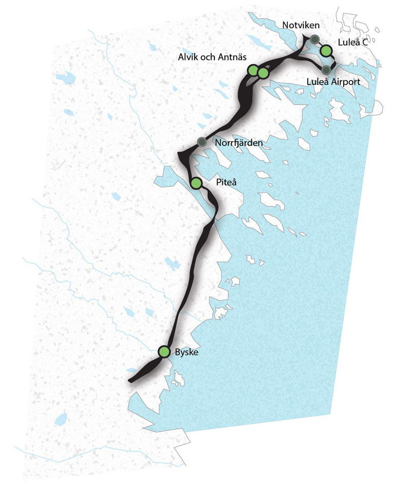 Norrbotniabanan V sterbotten Och Norrbotten ABAKO Arkitektkontor I 