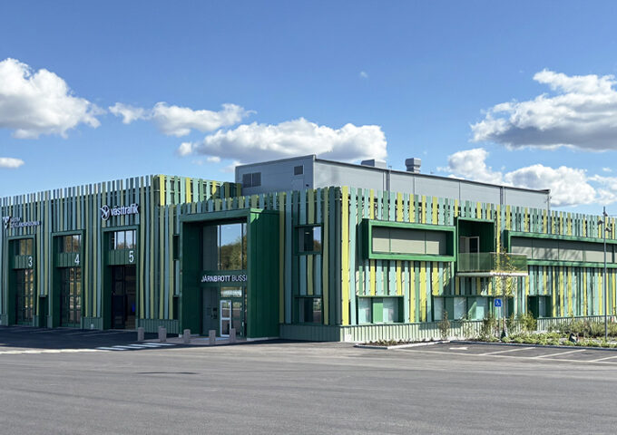 Bussdepån i järnbrott nominerad till Årets bygge 2026